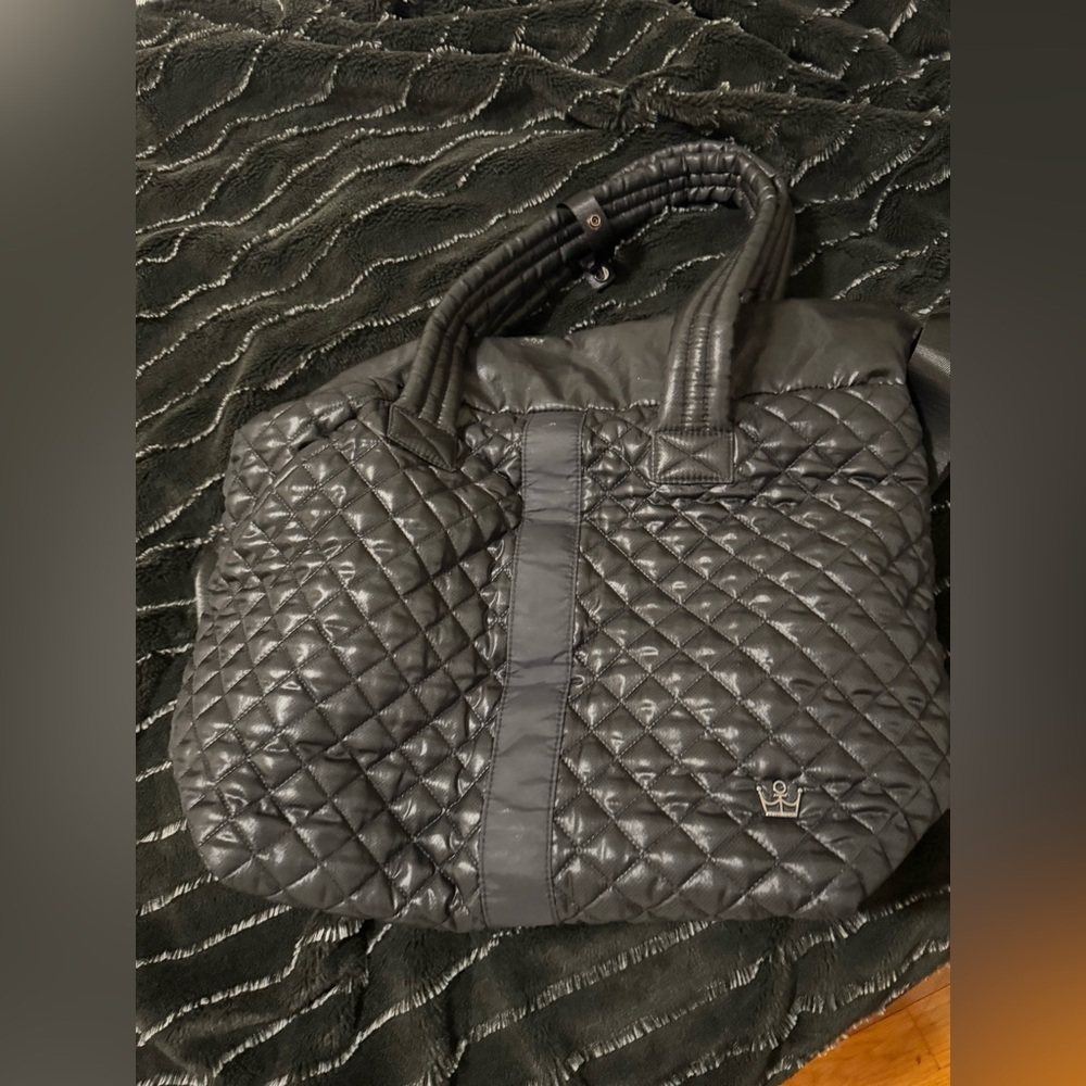 OLIVER THIMAS KITCHEN SINK TOTE BAG - Quilted Black Handbag